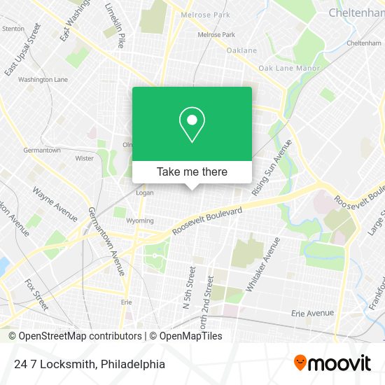 Mapa de 24 7 Locksmith