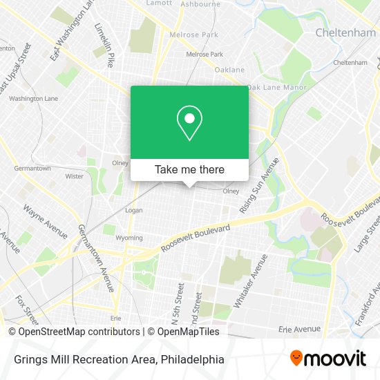 Mapa de Grings Mill Recreation Area