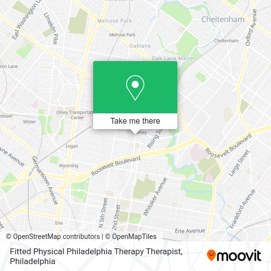 Mapa de Fitted Physical Philadelphia Therapy Therapist