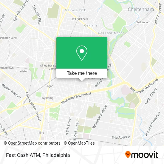 Fast Cash ATM map