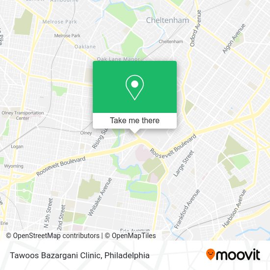 Tawoos Bazargani Clinic map