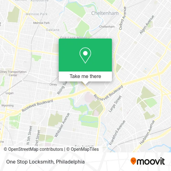 One Stop Locksmith map