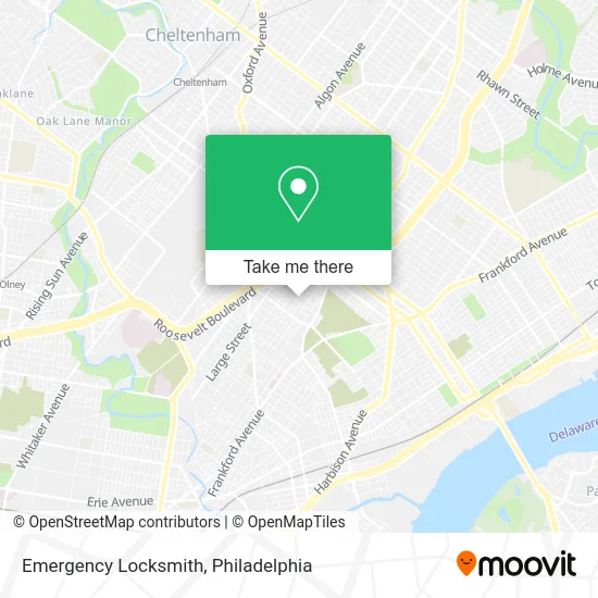 Emergency Locksmith map