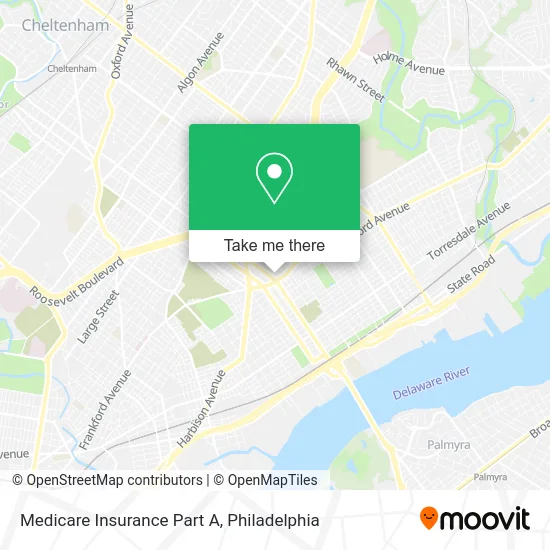 Medicare Insurance Part A map