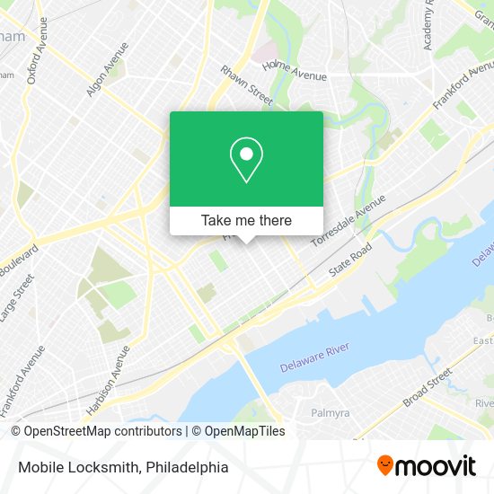 Mapa de Mobile Locksmith