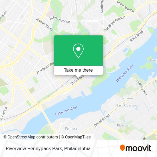 Riverview Pennypack Park map