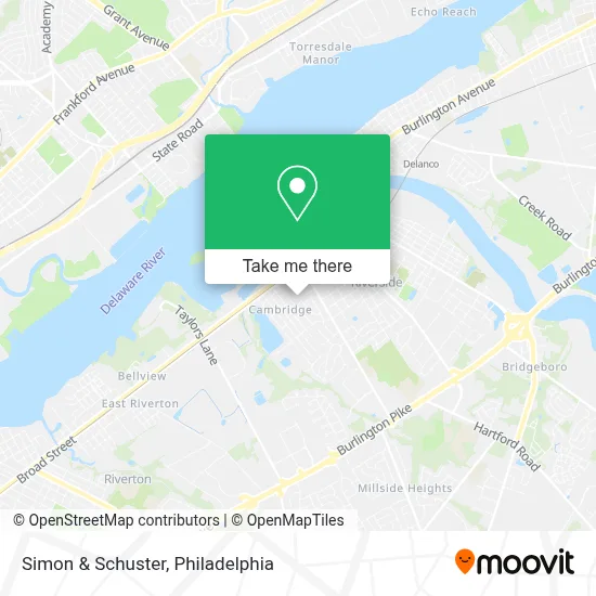 Simon & Schuster map