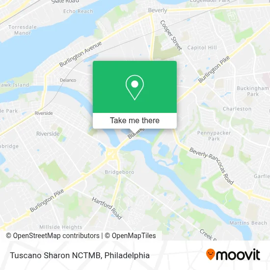 Tuscano Sharon NCTMB map