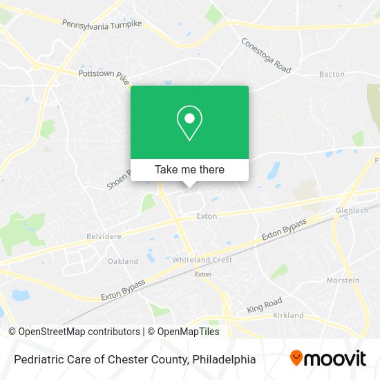 Pedriatric Care of Chester County map