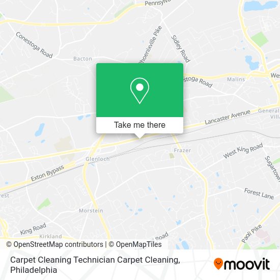 Mapa de Carpet Cleaning Technician Carpet Cleaning