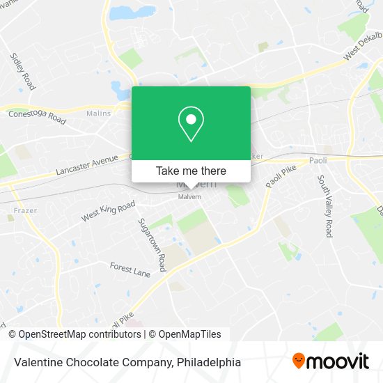Valentine Chocolate Company map