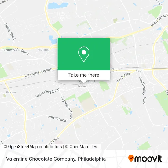 Valentine Chocolate Company map