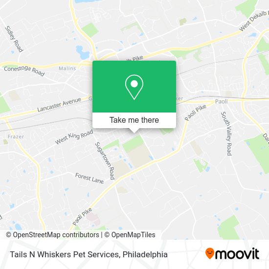 Tails N Whiskers Pet Services map
