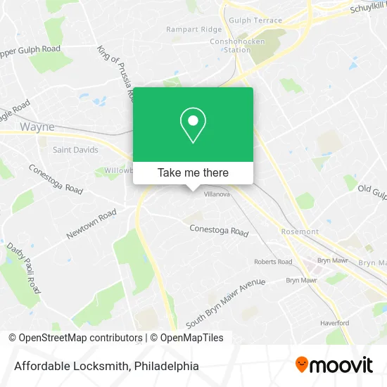 Affordable Locksmith map
