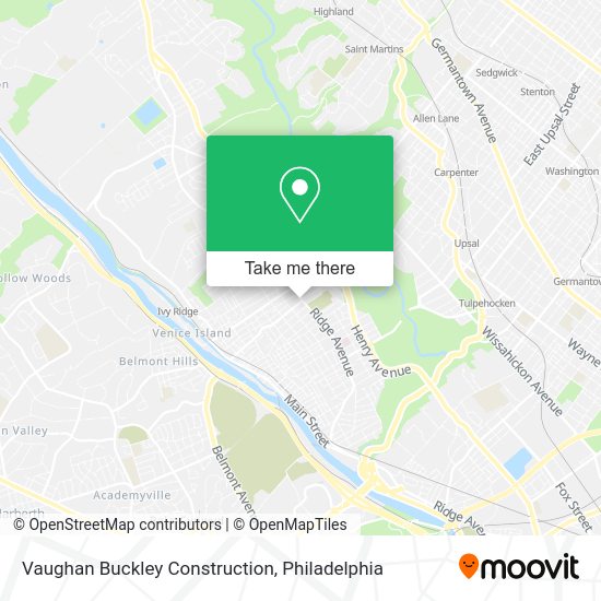 Vaughan Buckley Construction map