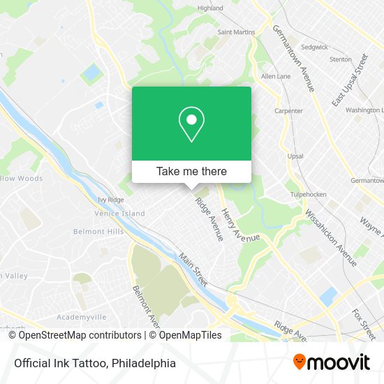Official Ink Tattoo map