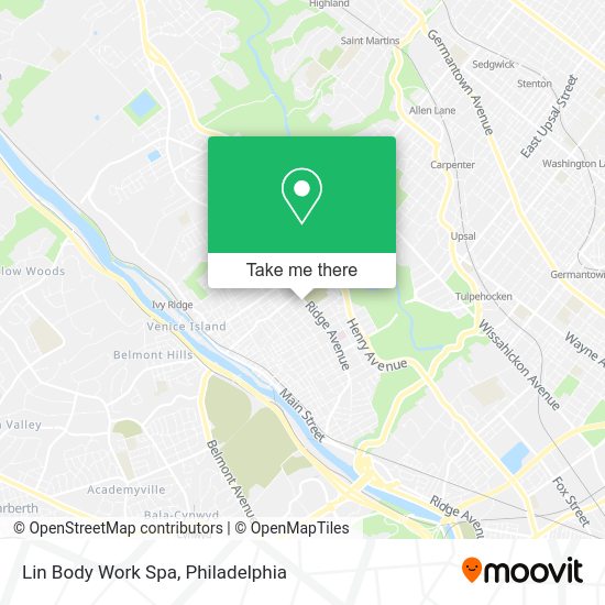 Lin Body Work Spa map