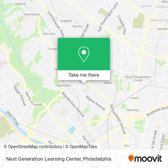 Mapa de Next Generation Learning Center