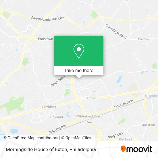 Morningside House of Exton map