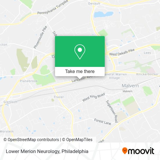 Lower Merion Neurology map