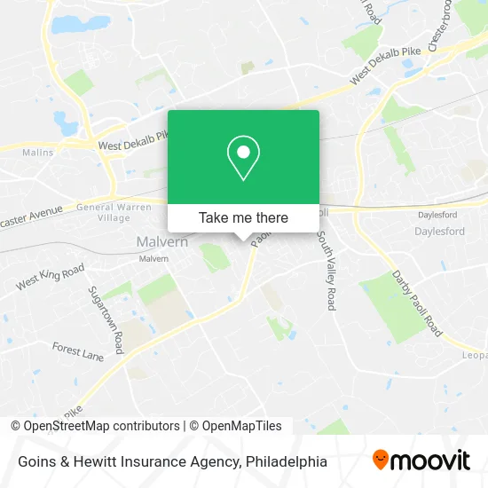 Goins & Hewitt Insurance Agency map