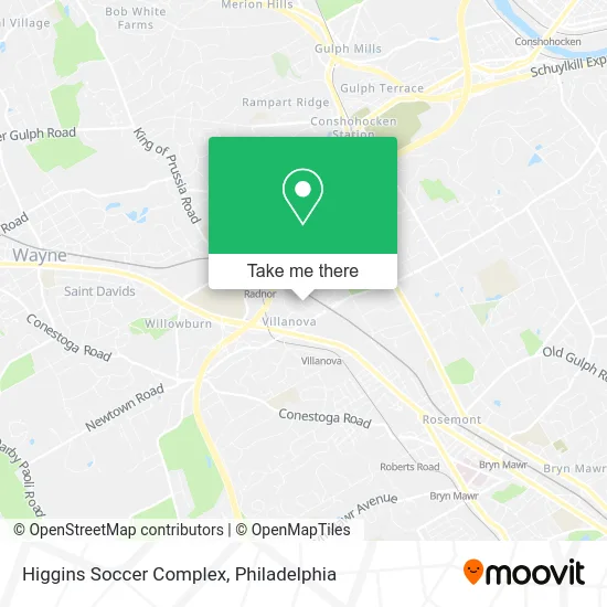 Higgins Soccer Complex map