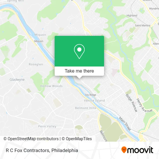 R C Fox Contractors map