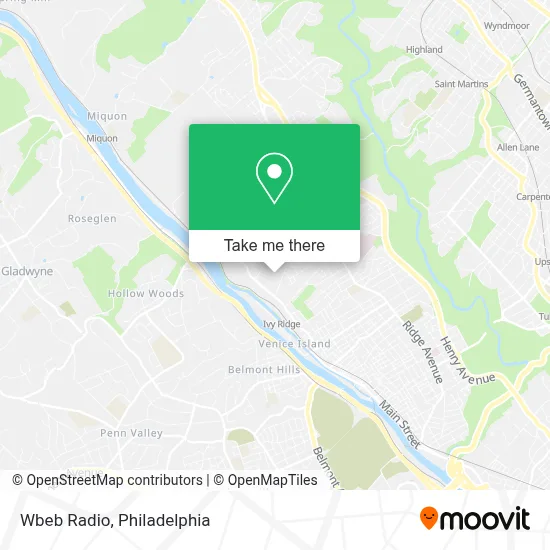 Wbeb Radio map