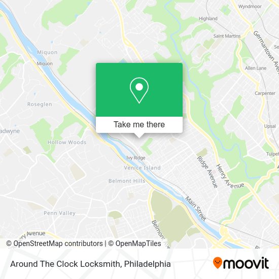Mapa de Around The Clock Locksmith