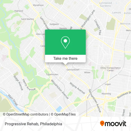 Progressive Rehab map