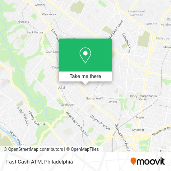 Fast Cash ATM map