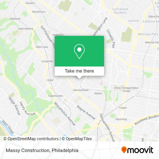 Massy Construction map