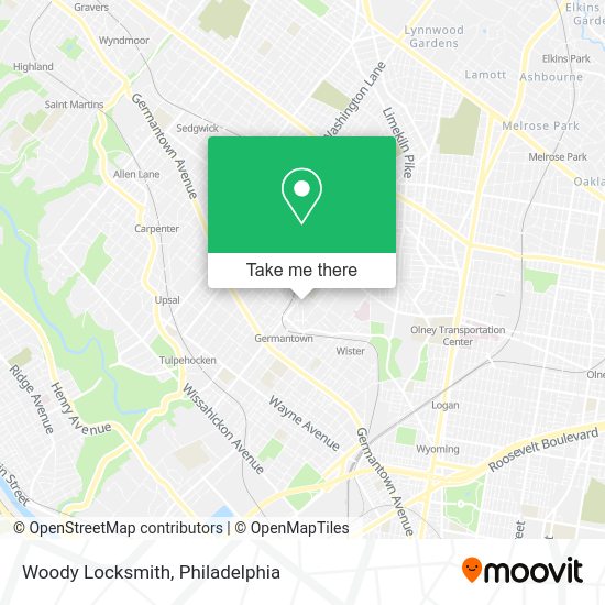 Woody Locksmith map