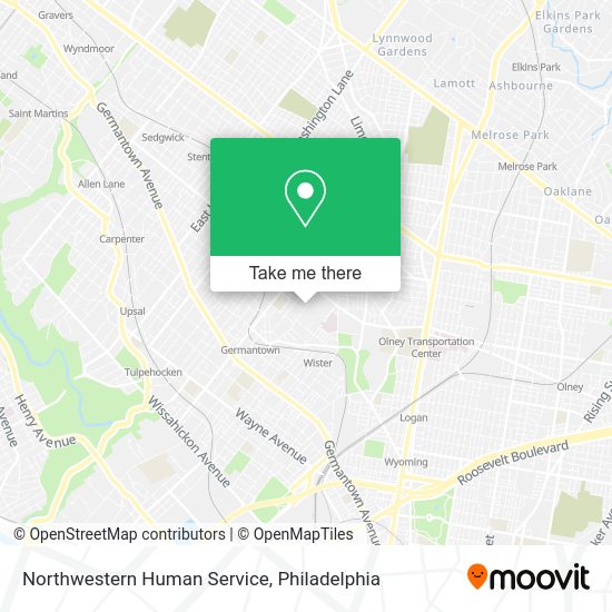 Mapa de Northwestern Human Service