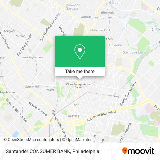 Santander CONSUMER BANK map