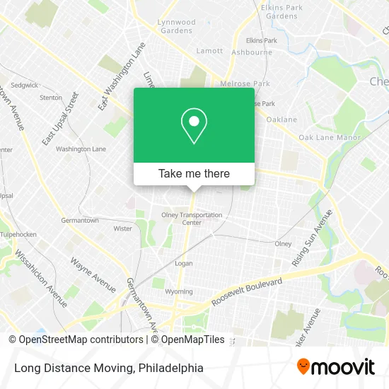 Long Distance Moving map