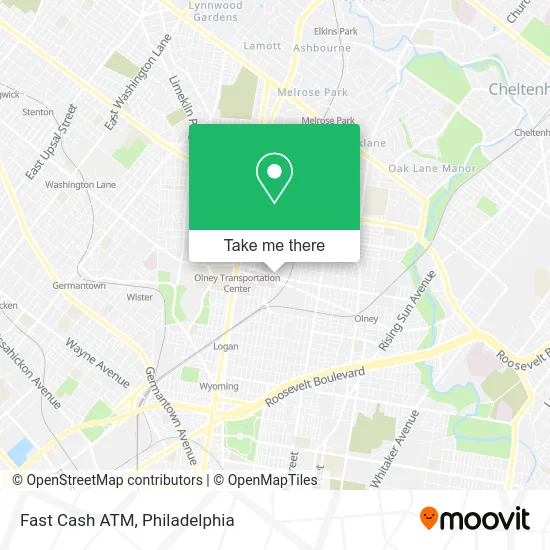 Mapa de Fast Cash ATM