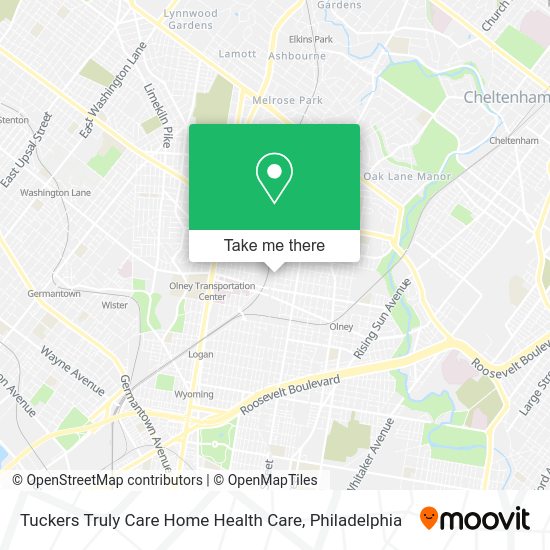 Tuckers Truly Care Home Health Care map
