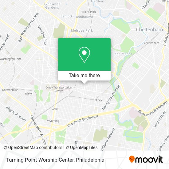 Mapa de Turning Point Worship Center