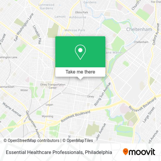 Essential Healthcare Professionals map