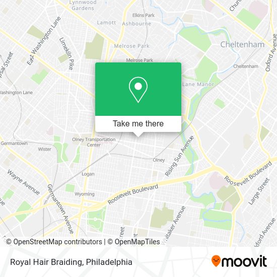 Royal Hair Braiding map