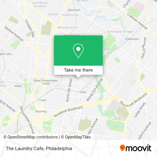 The Laundry Cafe map