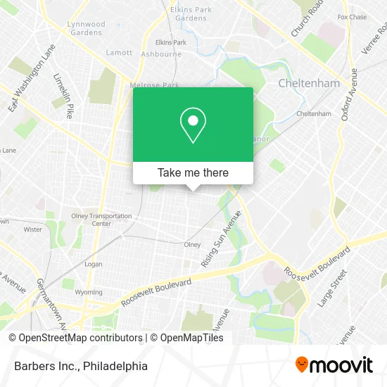 Barbers Inc. map