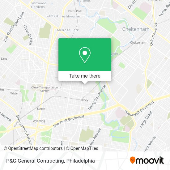 Mapa de P&G General Contracting