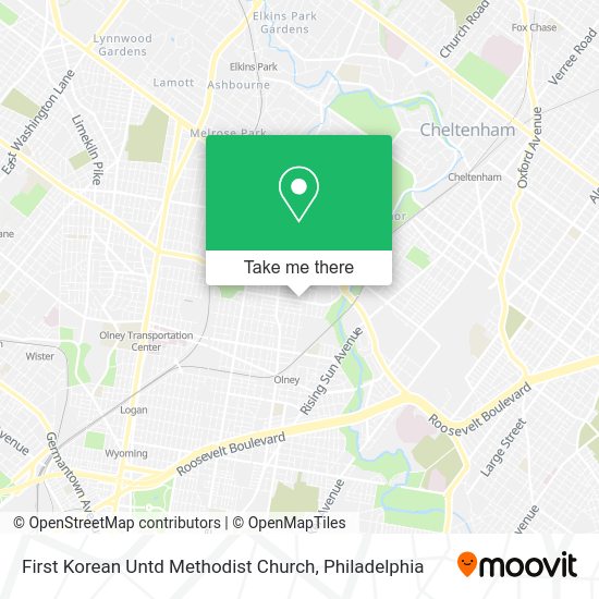 First Korean Untd Methodist Church map