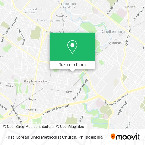 Mapa de First Korean Untd Methodist Church
