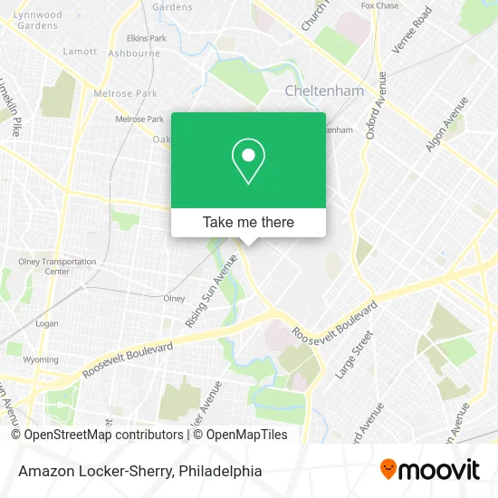 Mapa de Amazon Locker-Sherry