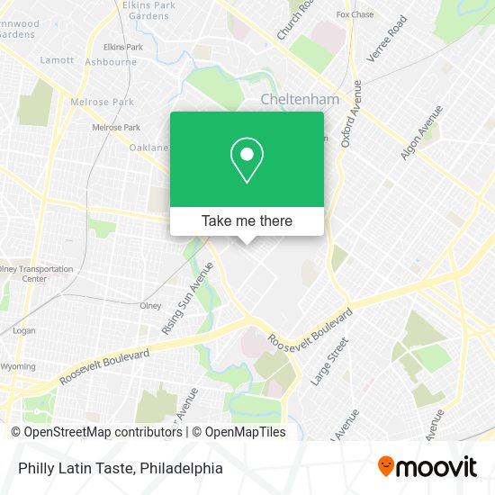 Philly Latin Taste map