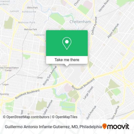 Guillermo Antonio Infante-Gutierrez, MD map