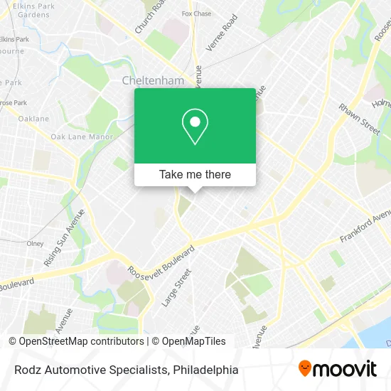 Rodz Automotive Specialists map